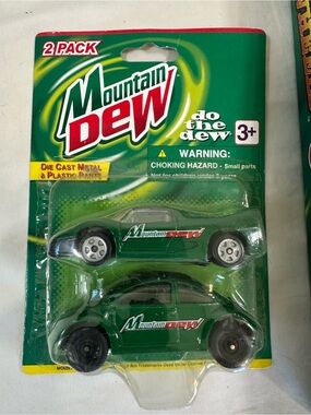 Golden Wheel Special Edition Die Cast Lamborghini Volkswagen Beetle Mountain Dew